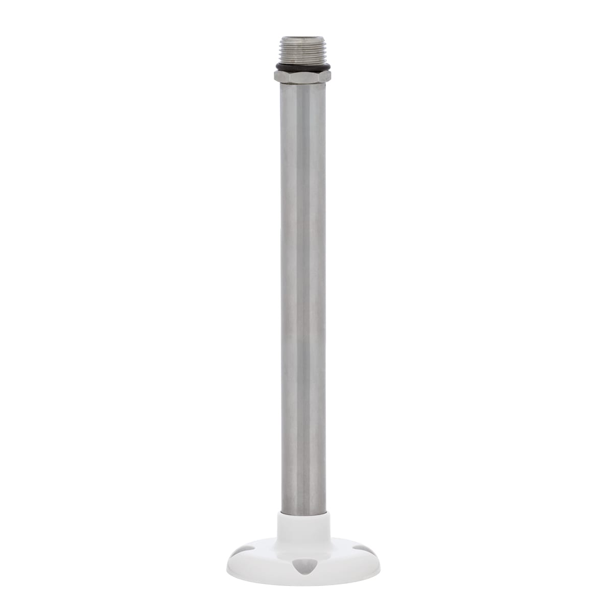 SIRENA - Base piana per fissaggio superficiale con estensione in acciaio INOX di 20 cm