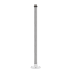 SIRENA - Base piana per fissaggio superficiale con estensione in acciaio INOX di 40 cm