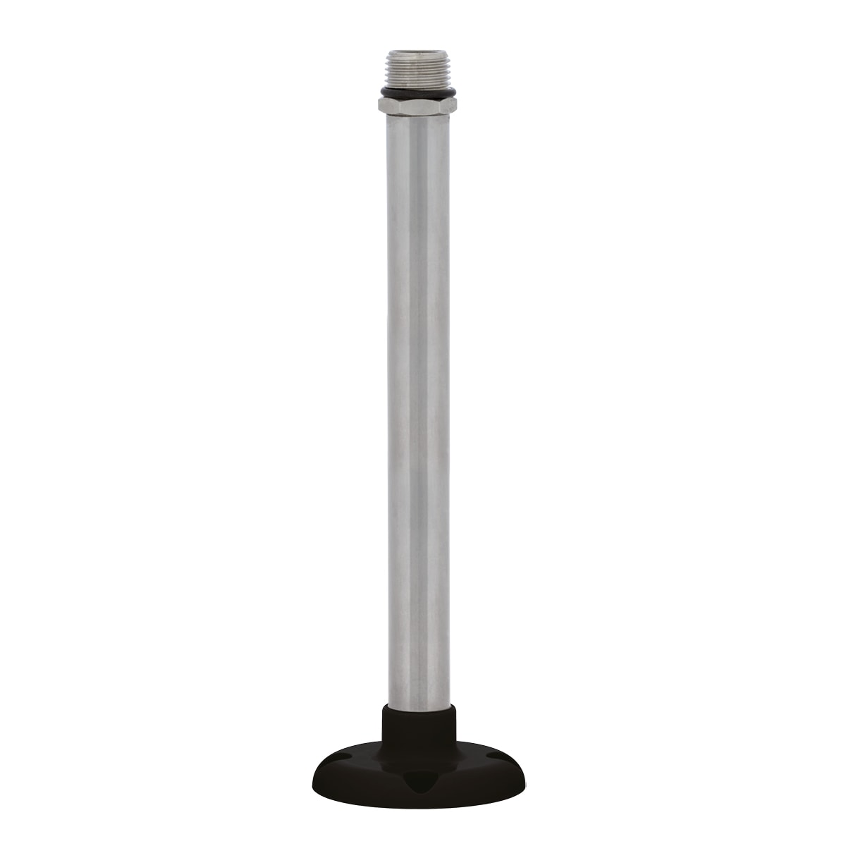 SIRENA - KIT STAINLESS STEEL L20 NERO, base piana estensione in acciaio INOX di 20 cm