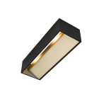SLV - LOGS IN L, INDOOR LED, PARETE, NERO/ORO,