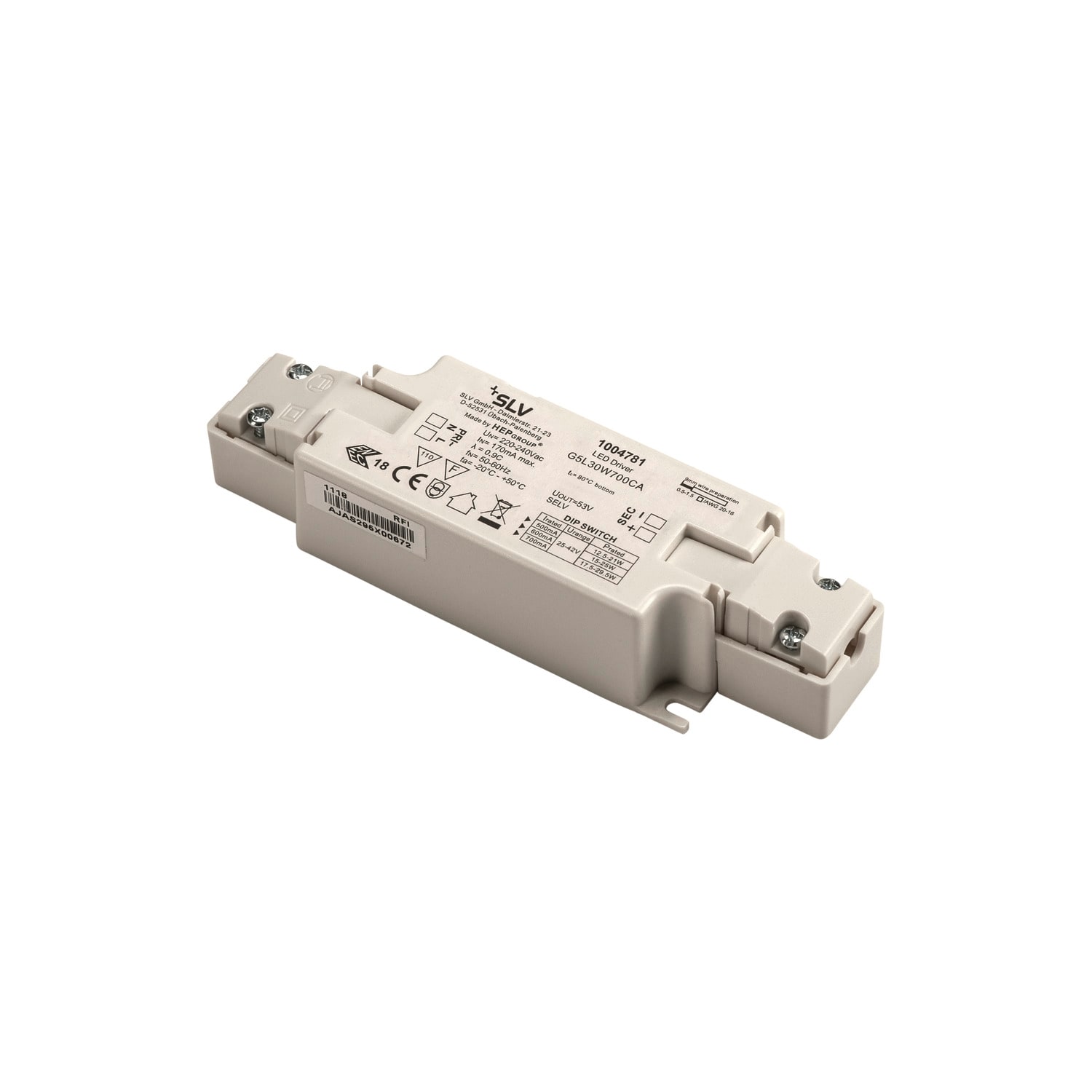 SLV - DRIVER LED, 21-29,5W 500/600/700MA