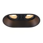 SLV - HORN DOPPIO GU10, INCASSO NERO 25W