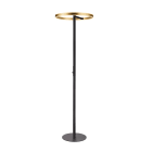 SLV - ONE STRAIGHT FL, LAMPADA DA TERRA NERA/O