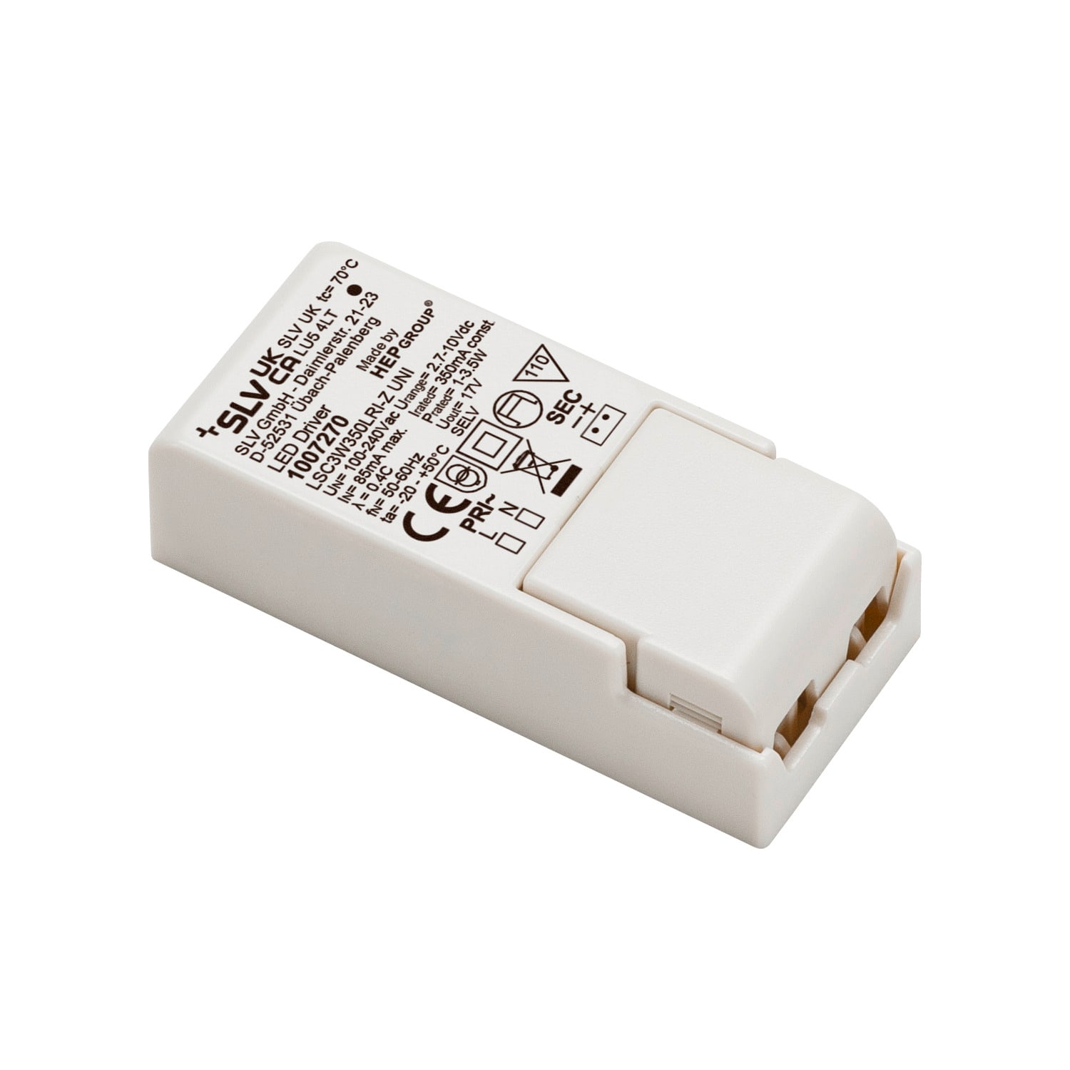 SLV - DRIVER LED 3W, 350MA PRESA AMP INCLUSA