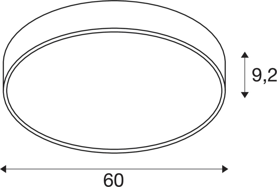 SLV - MEDO 60, PARETE/PLAFONE, ROTONDA, 2700/3 1007324