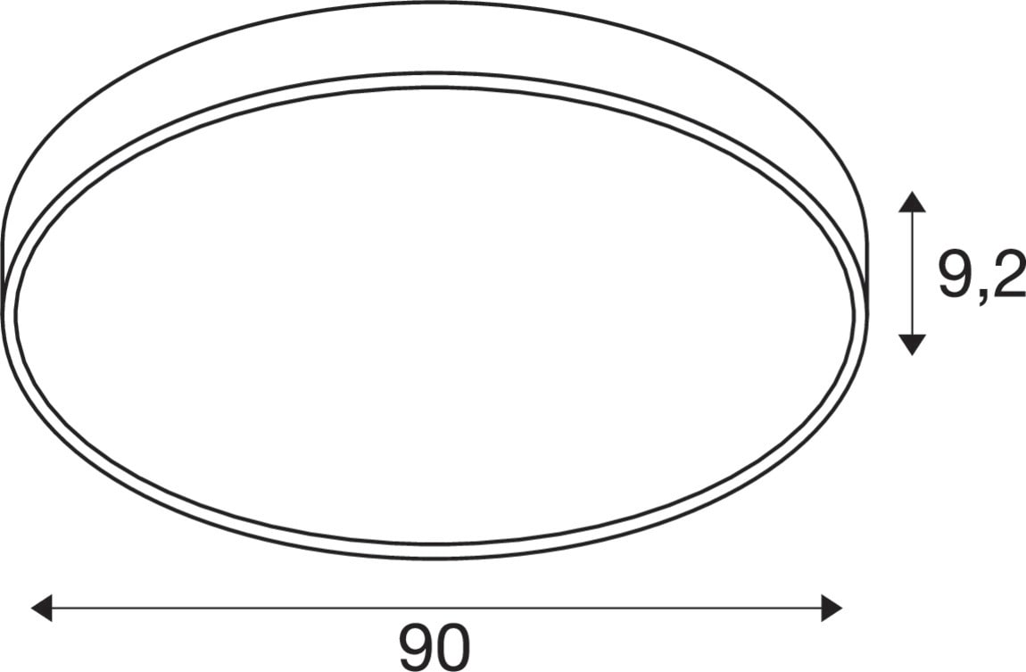 SLV - MEDO 90, PARETE/PLAFONE, ROTONDA, 2700/3