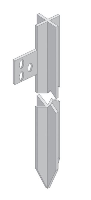 SOCIETA' ELETTRODISTRIBUZIONE MARCH - PALO CROCE ZINC. 50X5MM 250CM