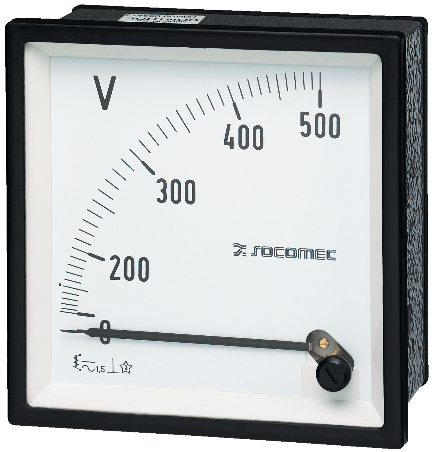 SOCOMEC ELETTROTECNICA - VOLMETRO A COMMUTATORE DIN 72X72 - 0 A 5