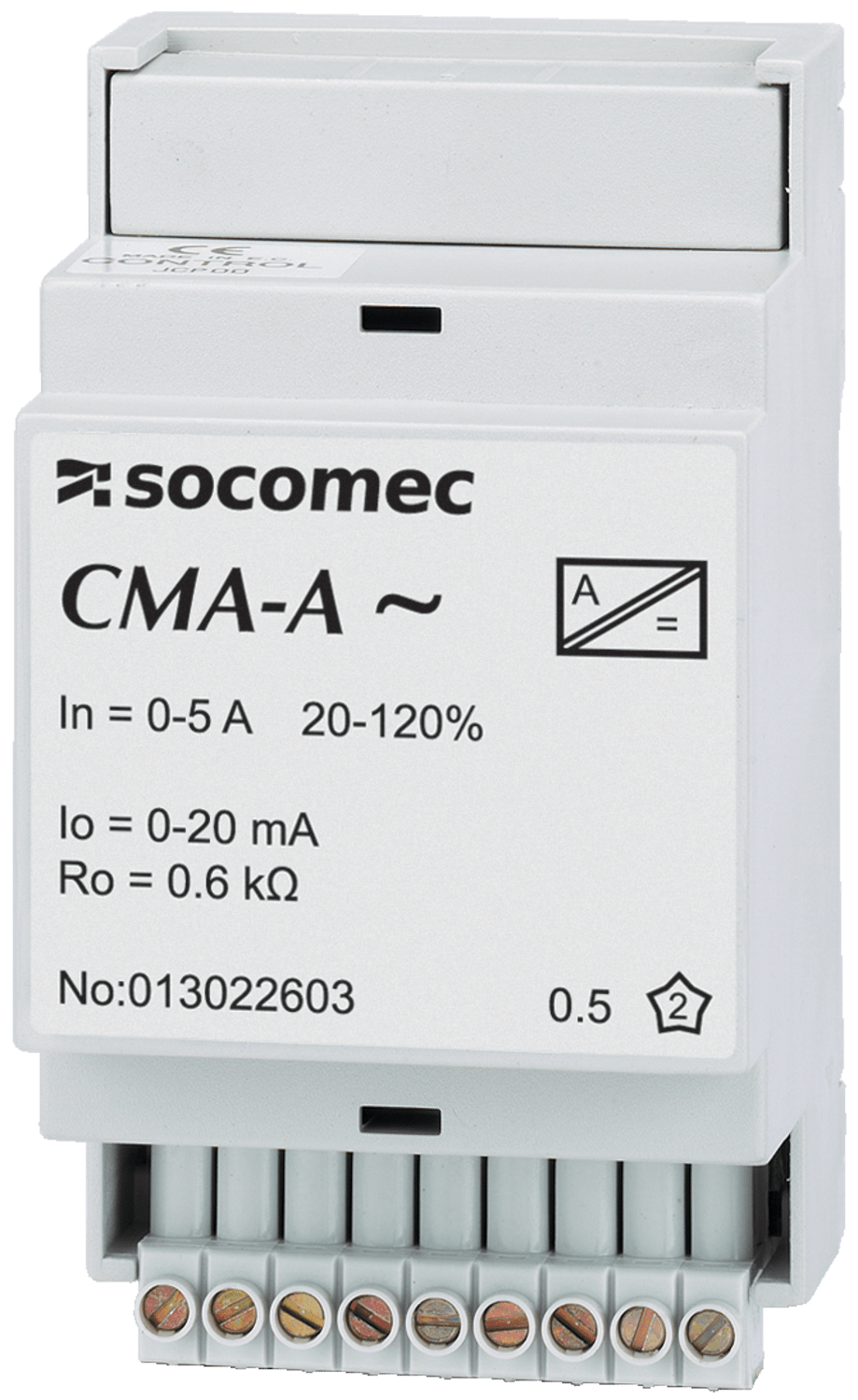 SOCOMEC ELETTROTECNICA - TRASDUTTORE DI CORR. AUTOAL. - CMA-A - 0