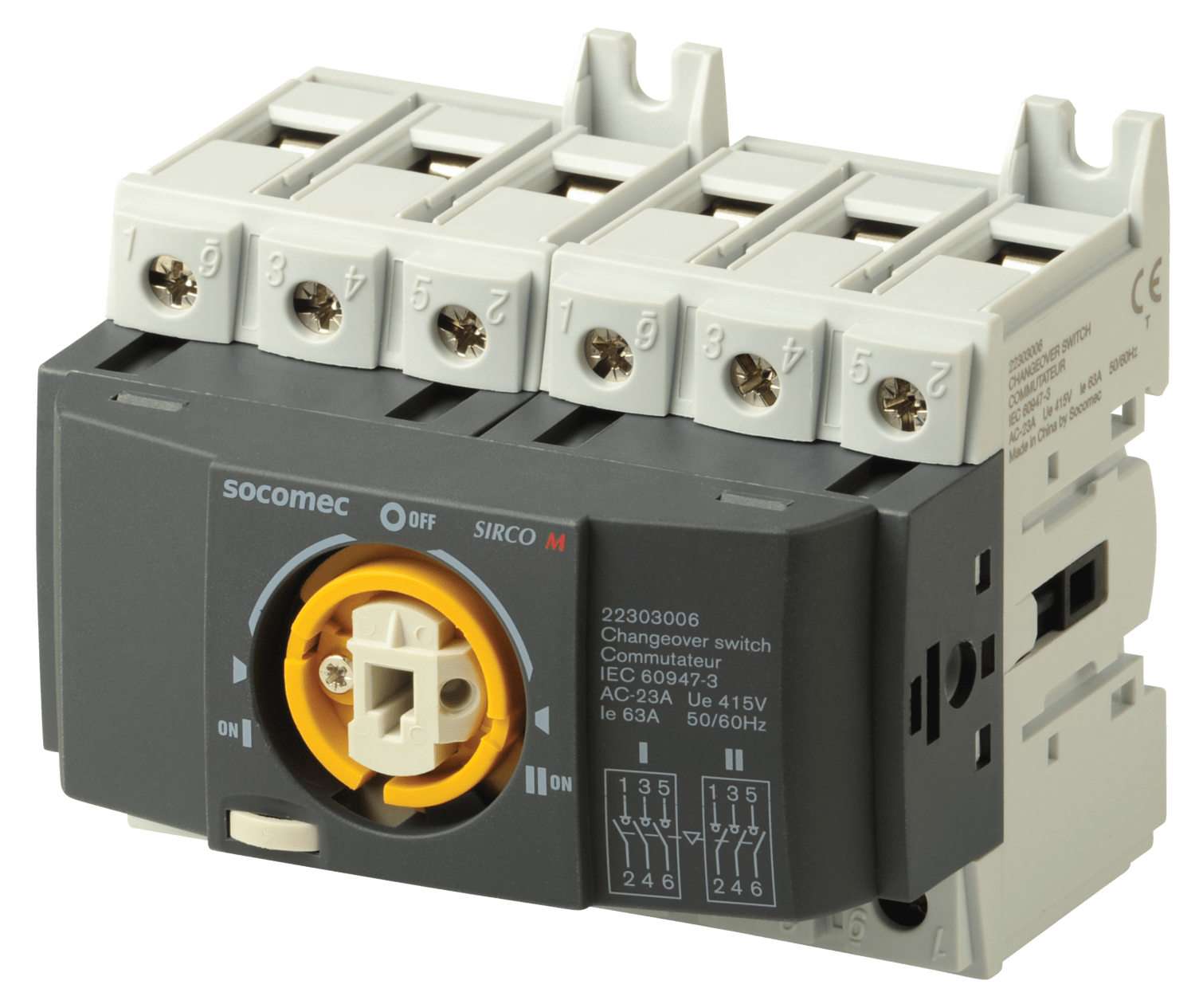 SOCOMEC ELETTROTECNICA - COMMUTATORE SIRCO M2 3X63A