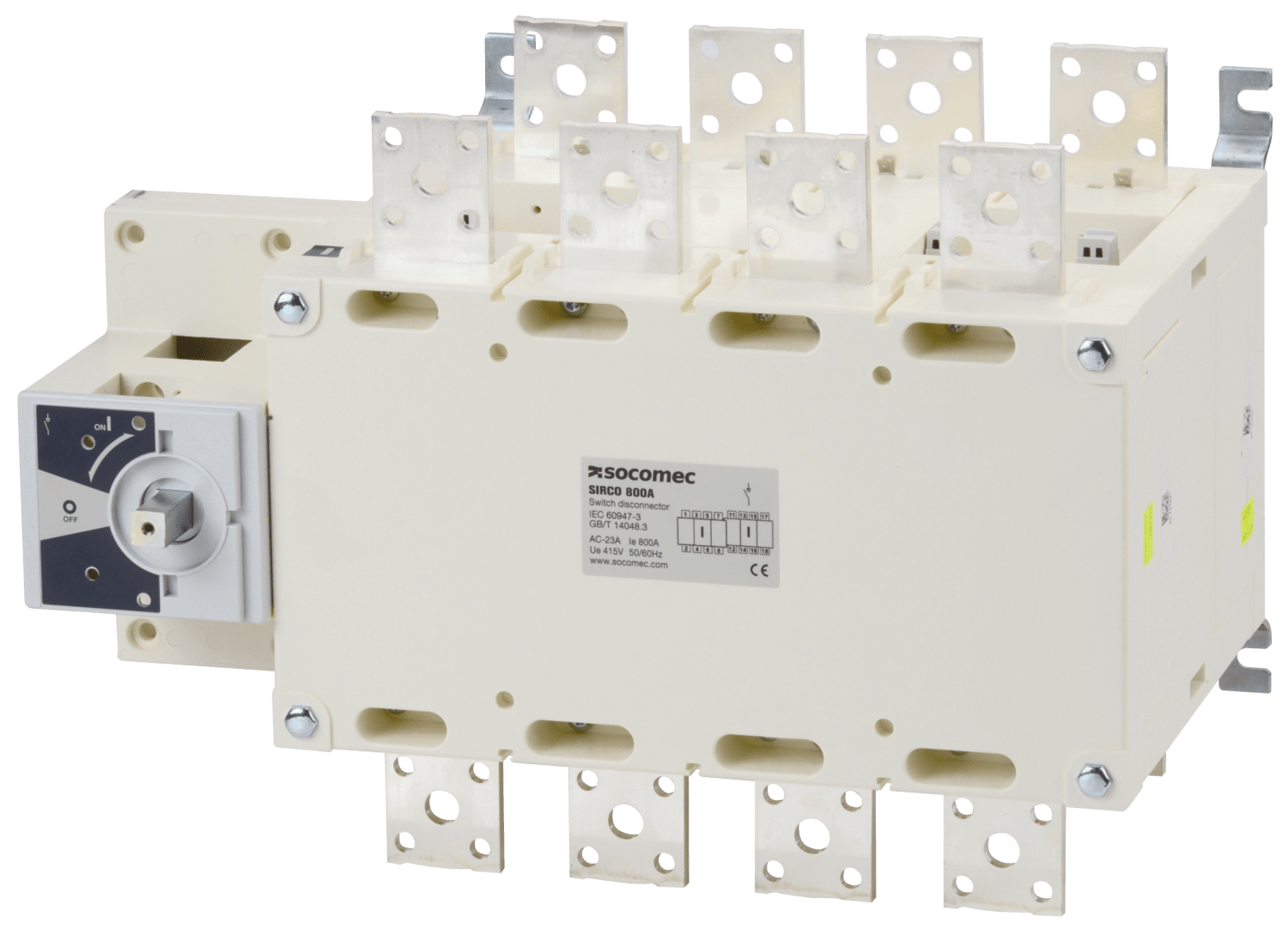 SOCOMEC ELETTROTECNICA - SIRCO - 800A - 8P - CDO FRONT. - APPAR.