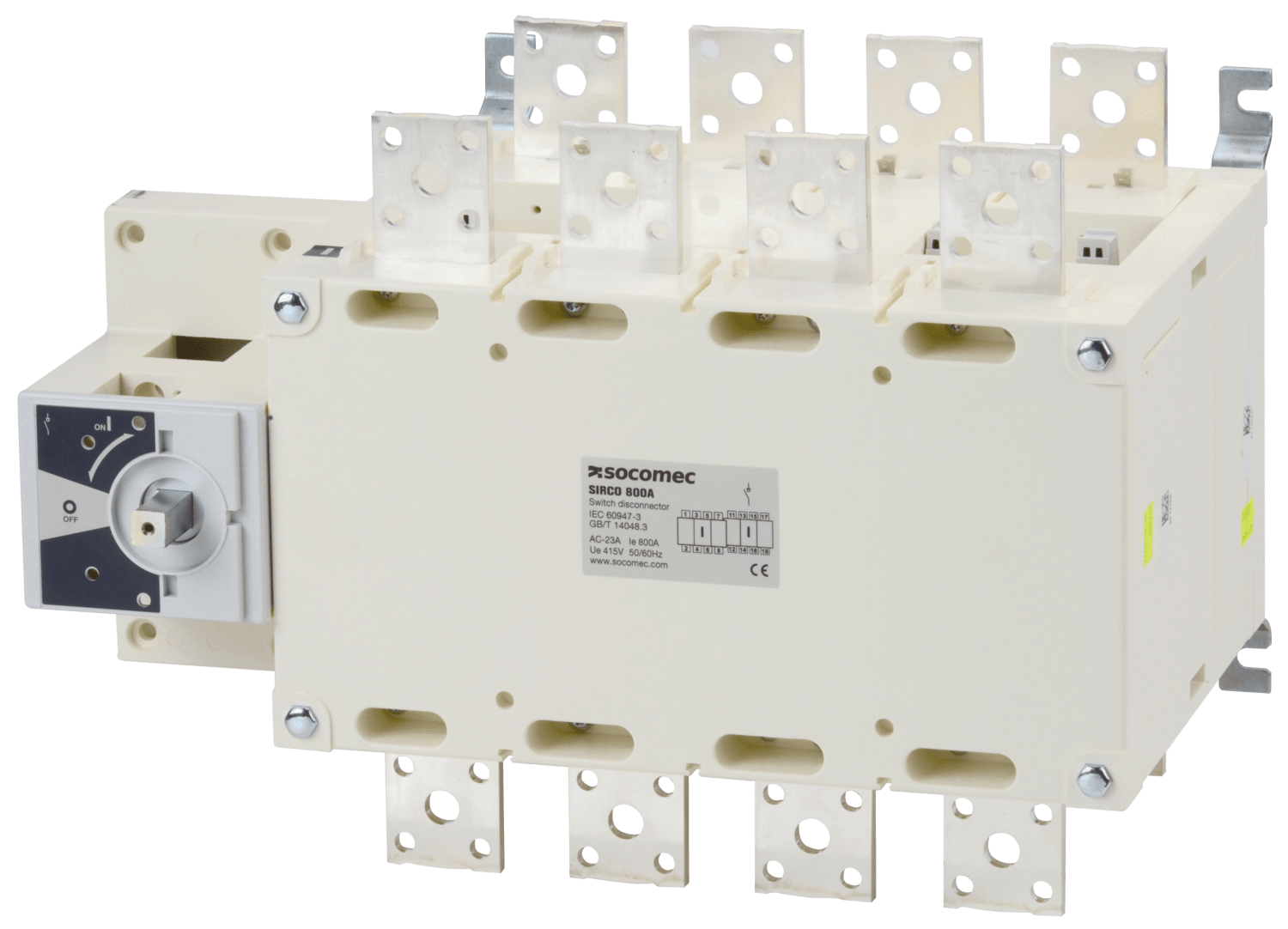 SOCOMEC ELETTROTECNICA - SIRCO - 1250A - 8P - CDO FRONT. - APPAR.