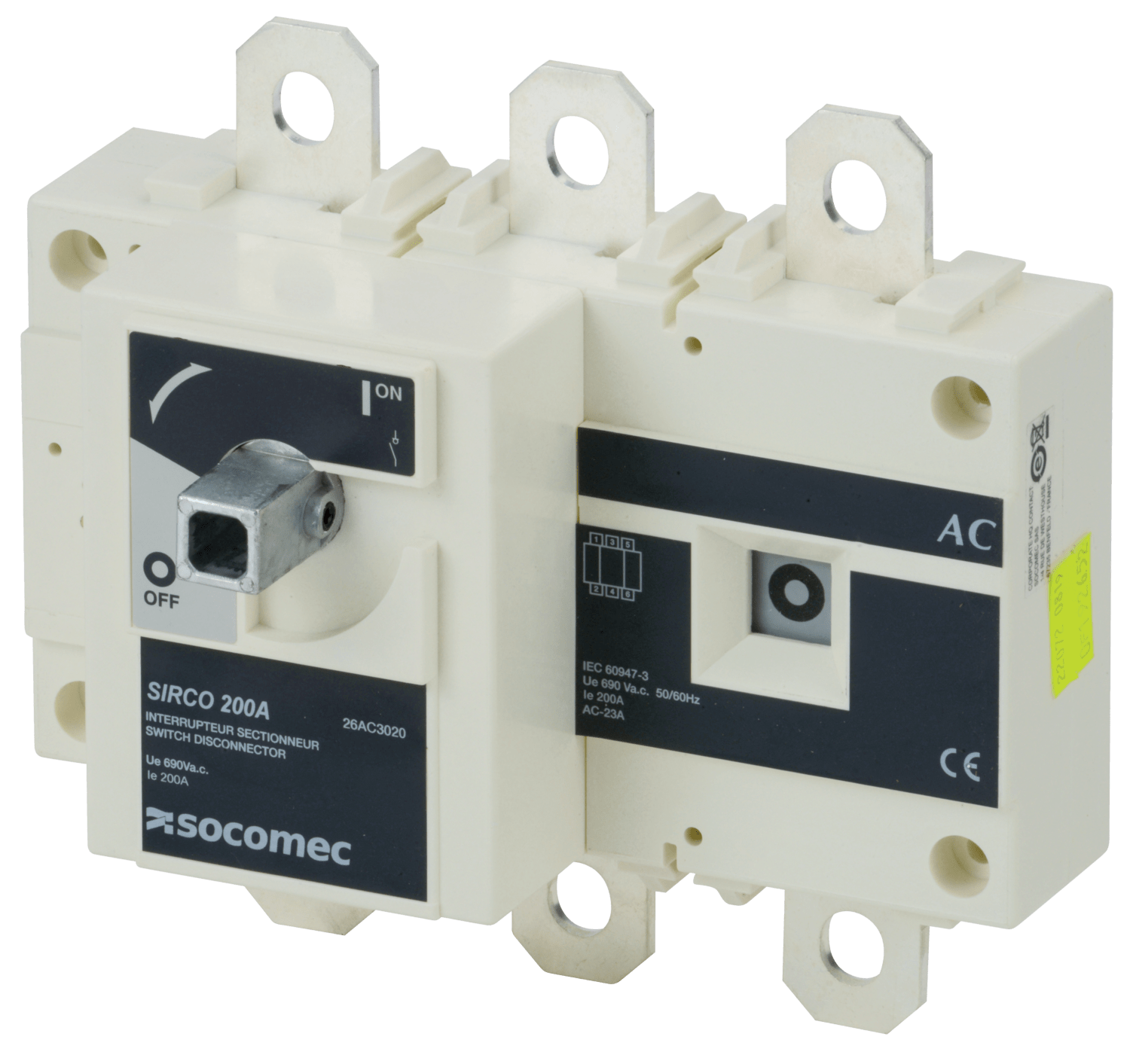 SOCOMEC ELETTROTECNICA - SIRCO AC 3X250A F 690VAC