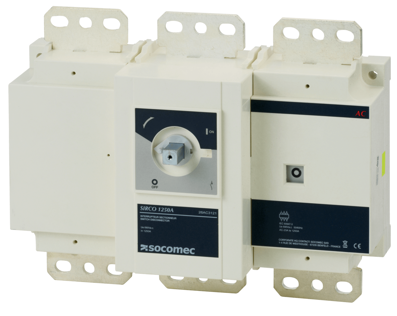 SOCOMEC ELETTROTECNICA - SIRCO AC 3X630A CD F 690VAC