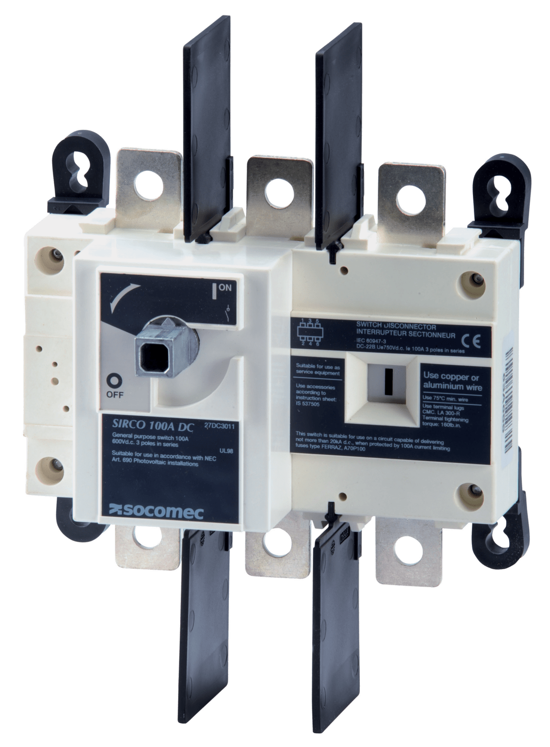 SOCOMEC ELETTROTECNICA - SIRCO UL 98 - 1000A - 3P - CDO FRONT.