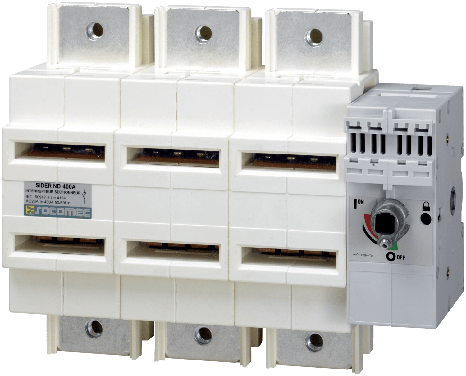 SOCOMEC ELETTROTECNICA - SIDER - ND 400A - 3P - CDO FRONT. - APPA