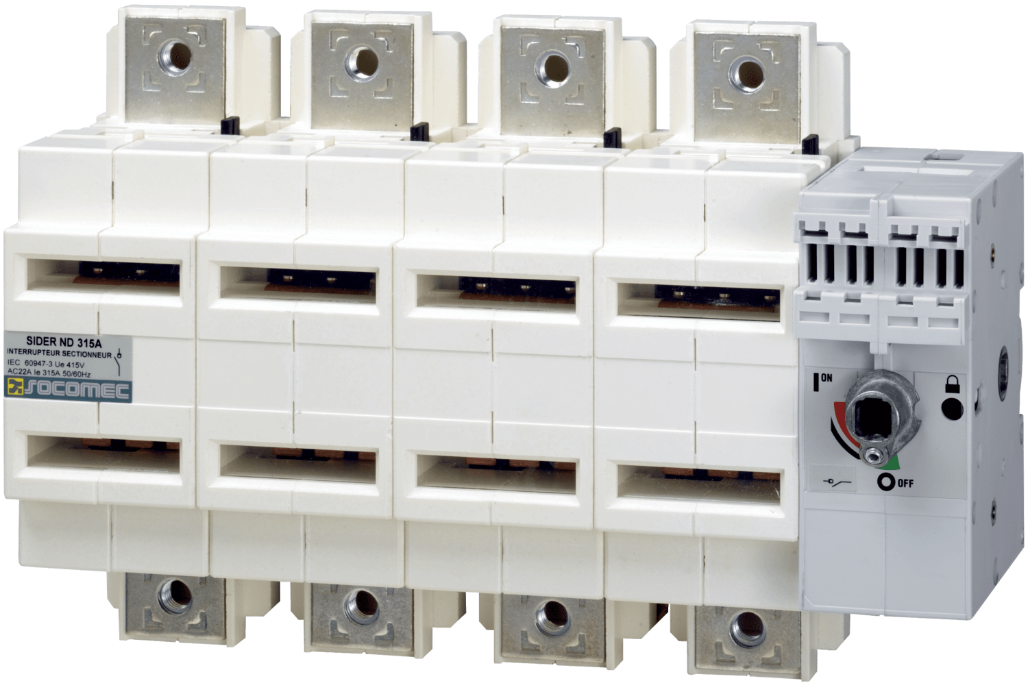 SOCOMEC ELETTROTECNICA - SIDER - ND 125A - 4P - CDO FRONT. - APPA