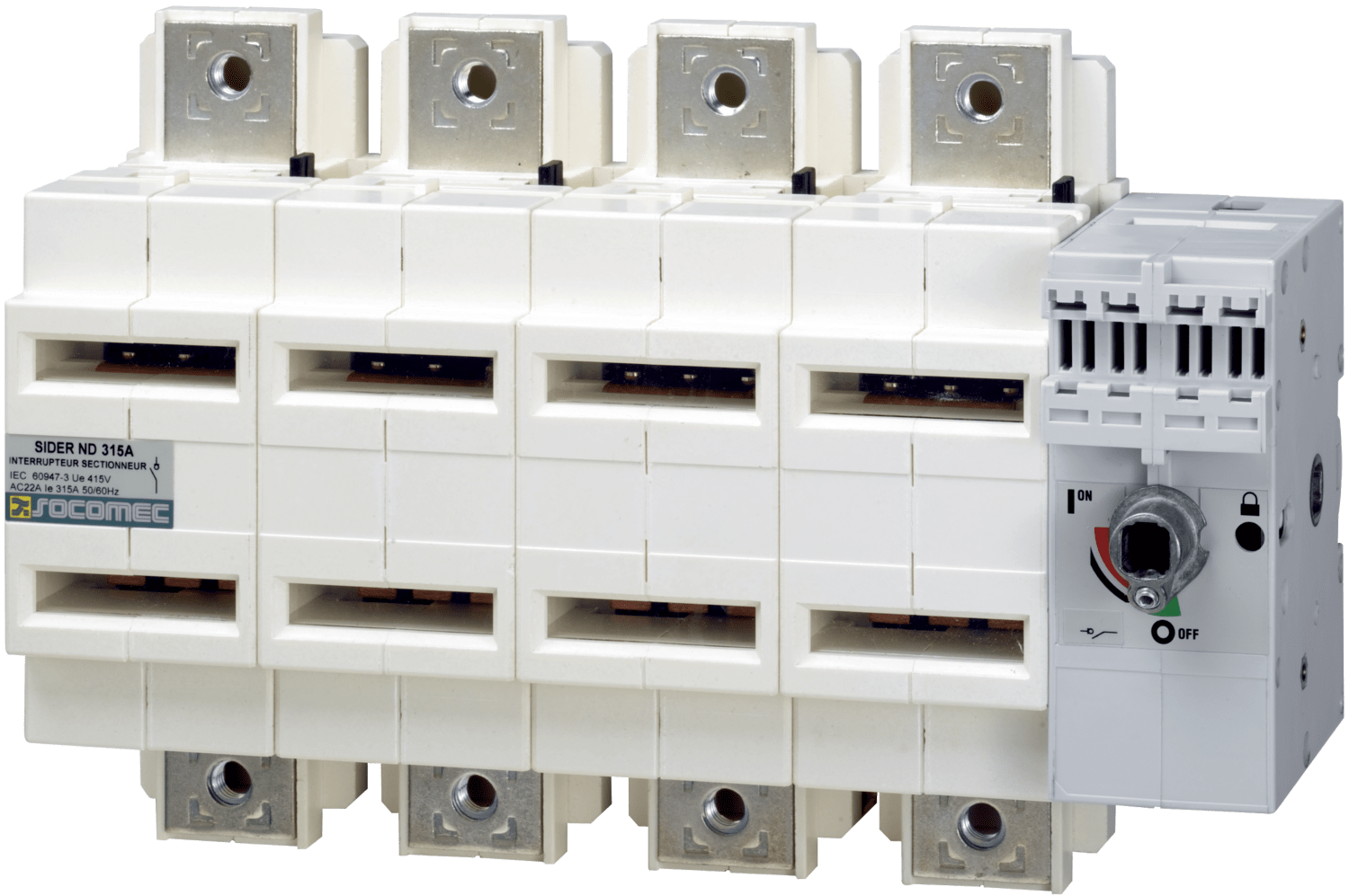 SOCOMEC ELETTROTECNICA - SIDER - ND 250A - 4P - CDO FRONT. - APPA
