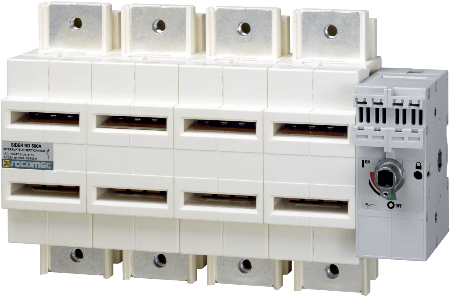 SOCOMEC ELETTROTECNICA - SIDER - ND 500A - 4P - CDO FRONT. - APPA