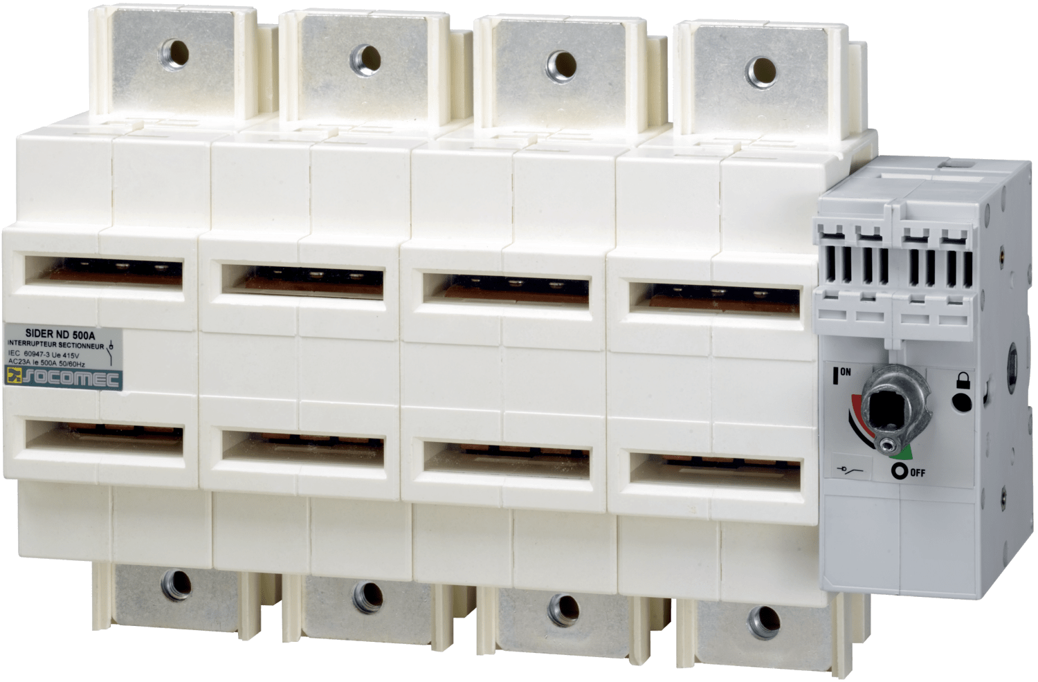 SOCOMEC ELETTROTECNICA - SIDER - ND 500A - 4P - CDO FRONT. - APPA