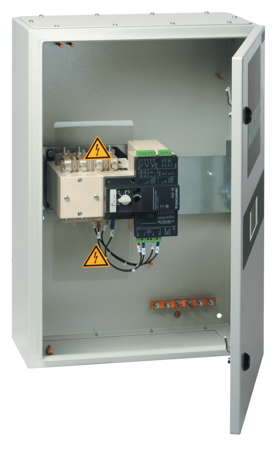SOCOMEC ELETTROTECNICA - ATYS S 4P 63A 12VDC - CASS. MET. - IN ES