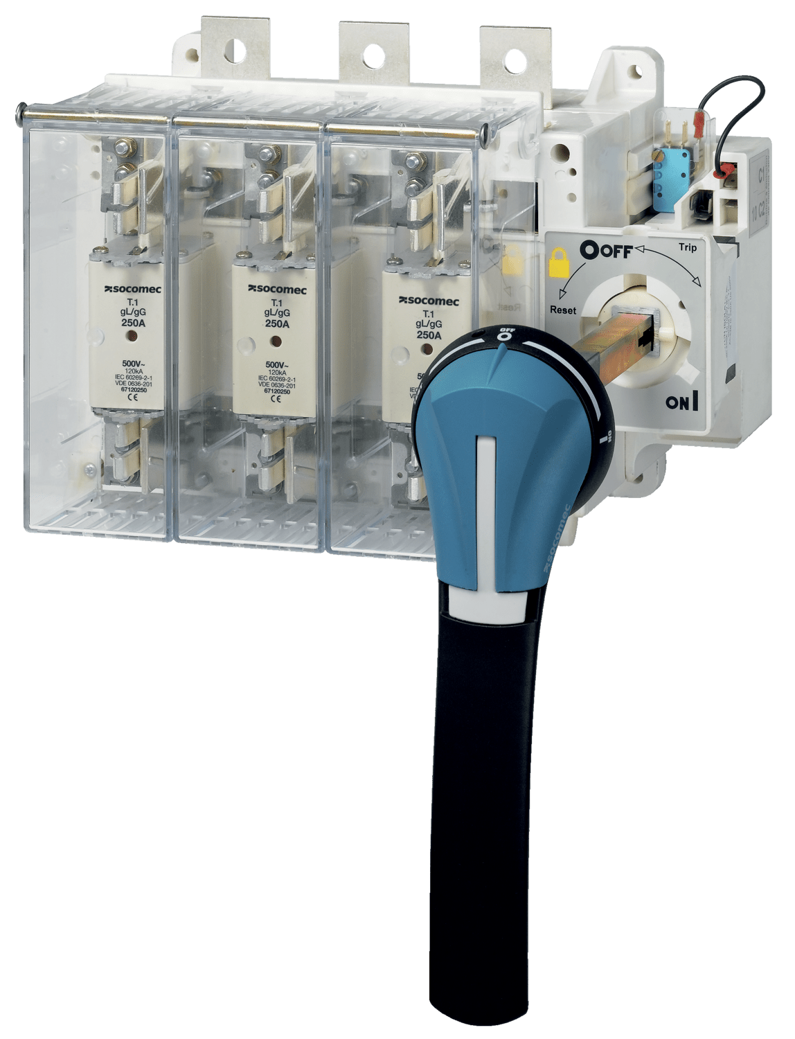 SOCOMEC ELETTROTECNICA - FUSOMAT - 630A - T3 4P- CDO FRONT. - LAN