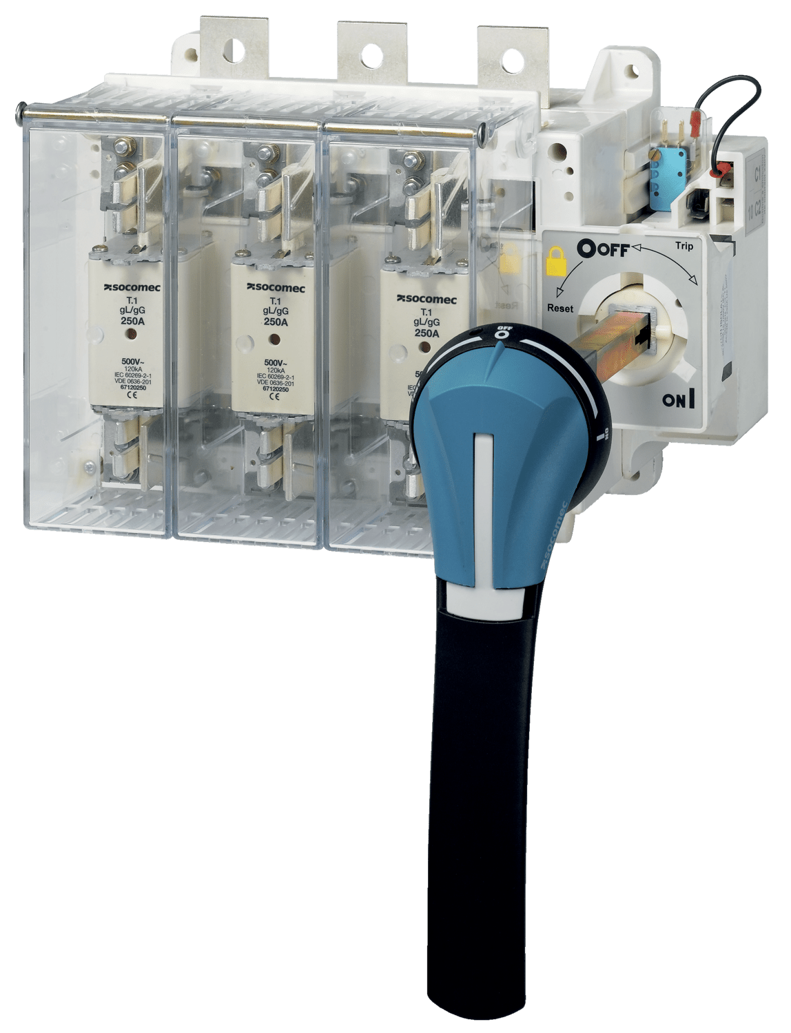 SOCOMEC ELETTROTECNICA - FUSOMAT - 630A - T3 4P- CDO FRONT. - LAN