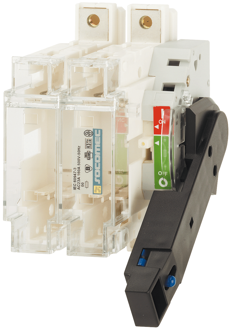 SOCOMEC ELETTROTECNICA - FUSERBLOC CD 2P 400A NH 2 F/L + TEST - A