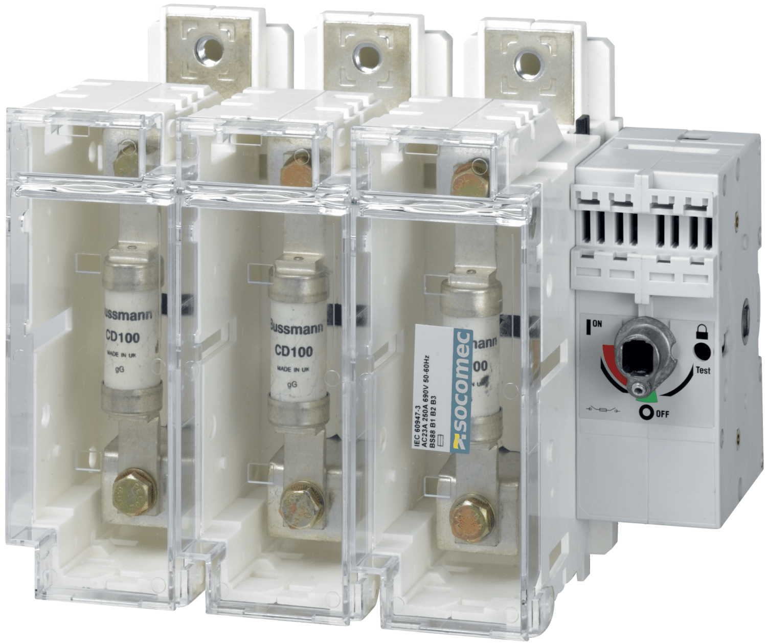 SOCOMEC ELETTROTECNICA - FUSERBLOC TS B1-B3 3X250A F/L