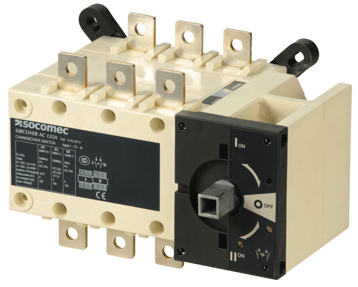 SOCOMEC ELETTROTECNICA - SIRCOVER - 125A - 3P - I - O - II - CDO