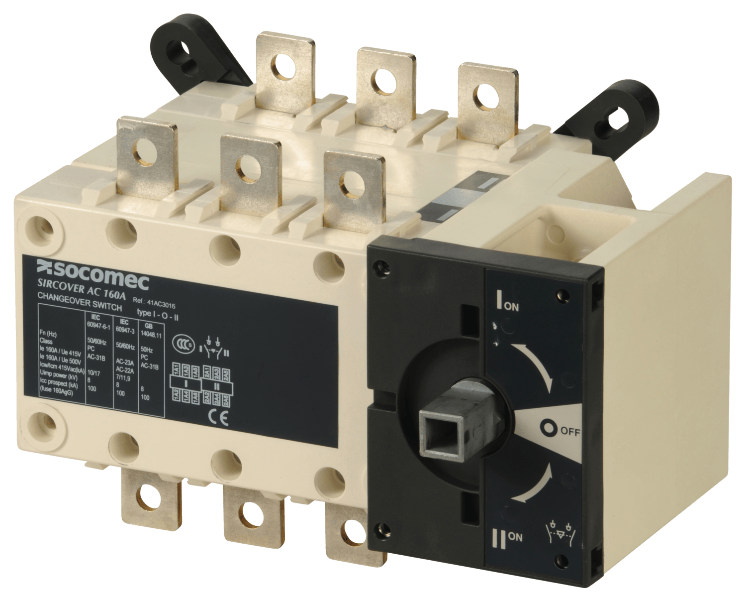 SOCOMEC ELETTROTECNICA - SIRCOVER - 160A - 3P - I - O - II - CDO 41AC3016