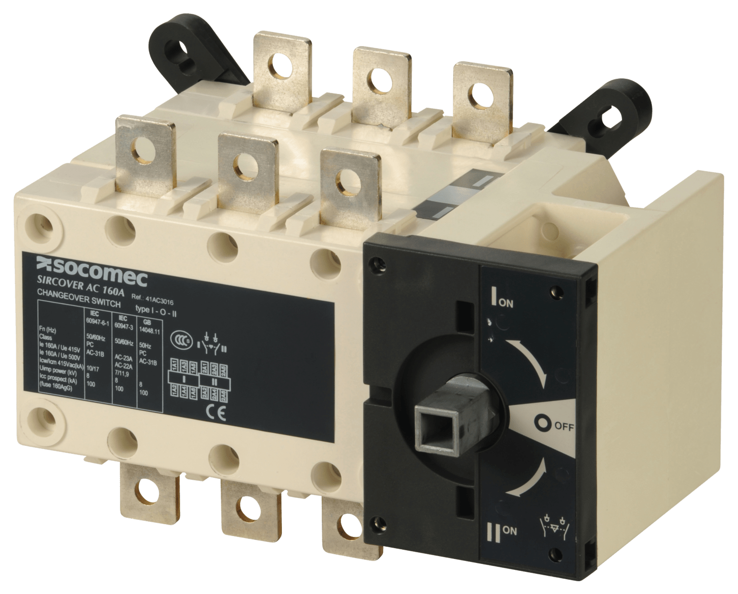 SOCOMEC ELETTROTECNICA - SIRCOVER - 160A - 3P - I - O - II - CDO
