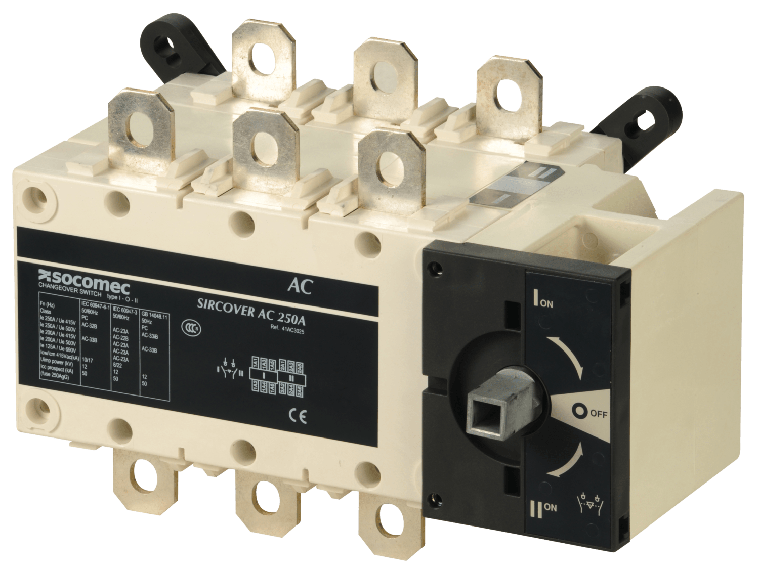 SOCOMEC ELETTROTECNICA - SIRCOVER - 250A - 3P - I - O - II - CDO