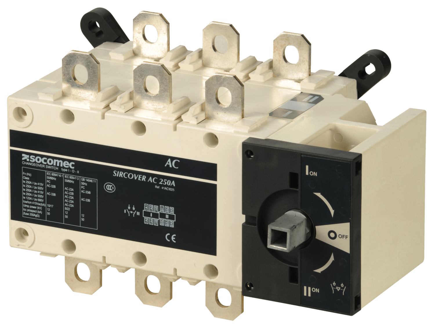 SOCOMEC ELETTROTECNICA - SIRCOVER - 250A - 3P - I - O - II - CDO