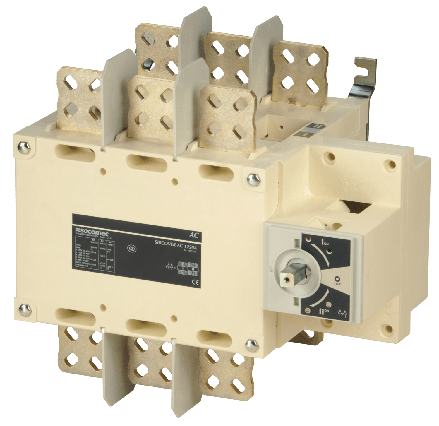 SOCOMEC ELETTROTECNICA - SIRCOVER - 1250A - 3P - I - O - II - CDO