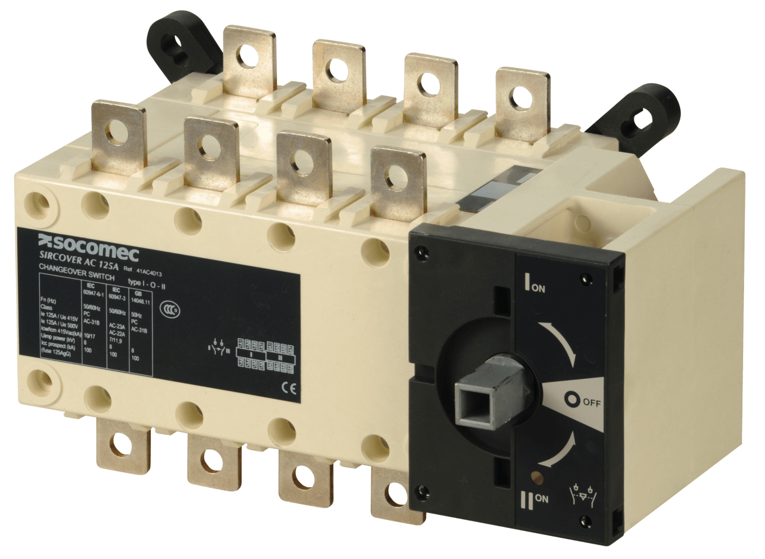 SOCOMEC ELETTROTECNICA - SIRCOVER - 125A - 4P - I - O - II - CDO 41AC4013