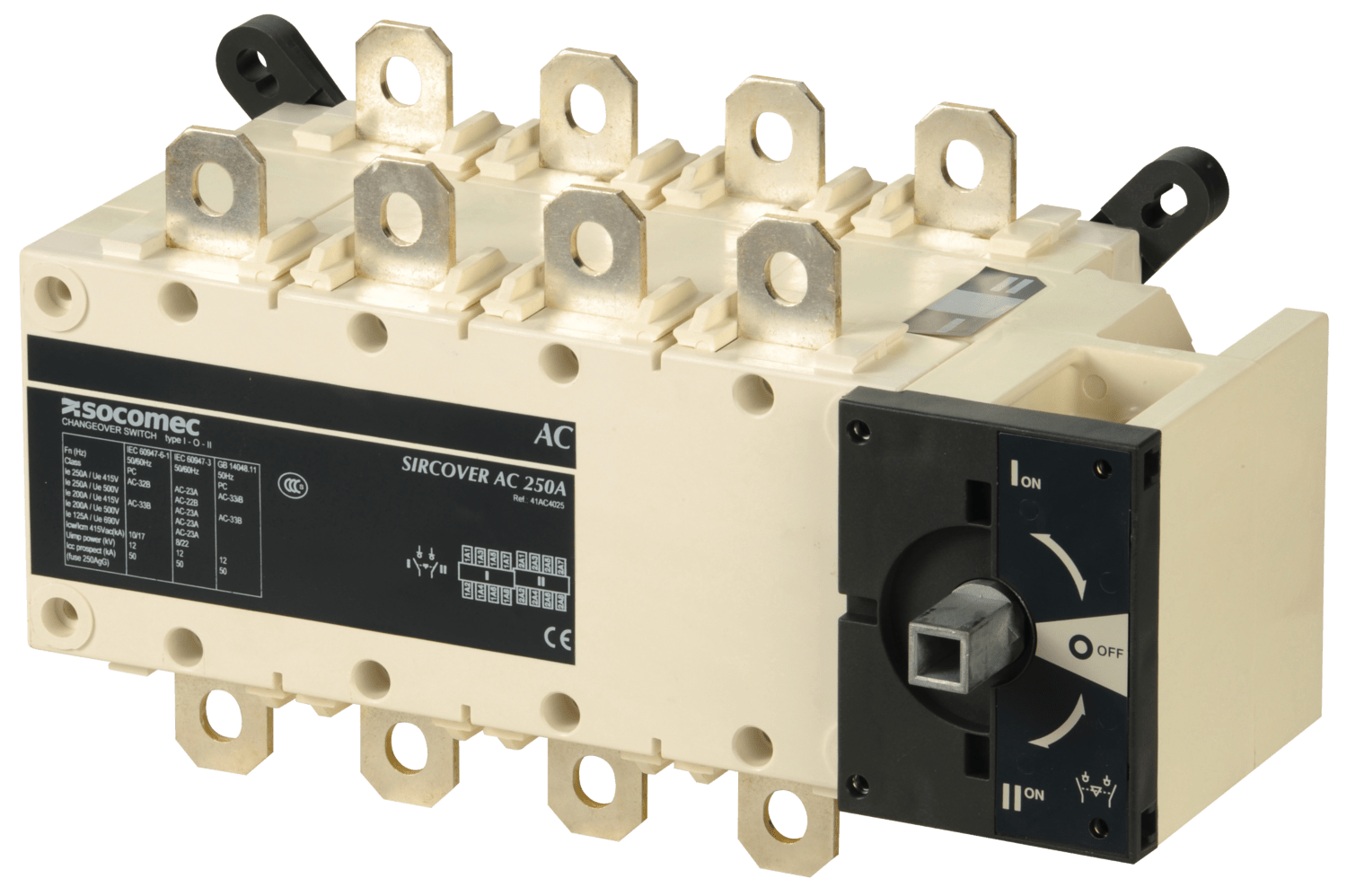 SOCOMEC ELETTROTECNICA - SIRCOVER - 250A - 4P - I - O - II - CDO