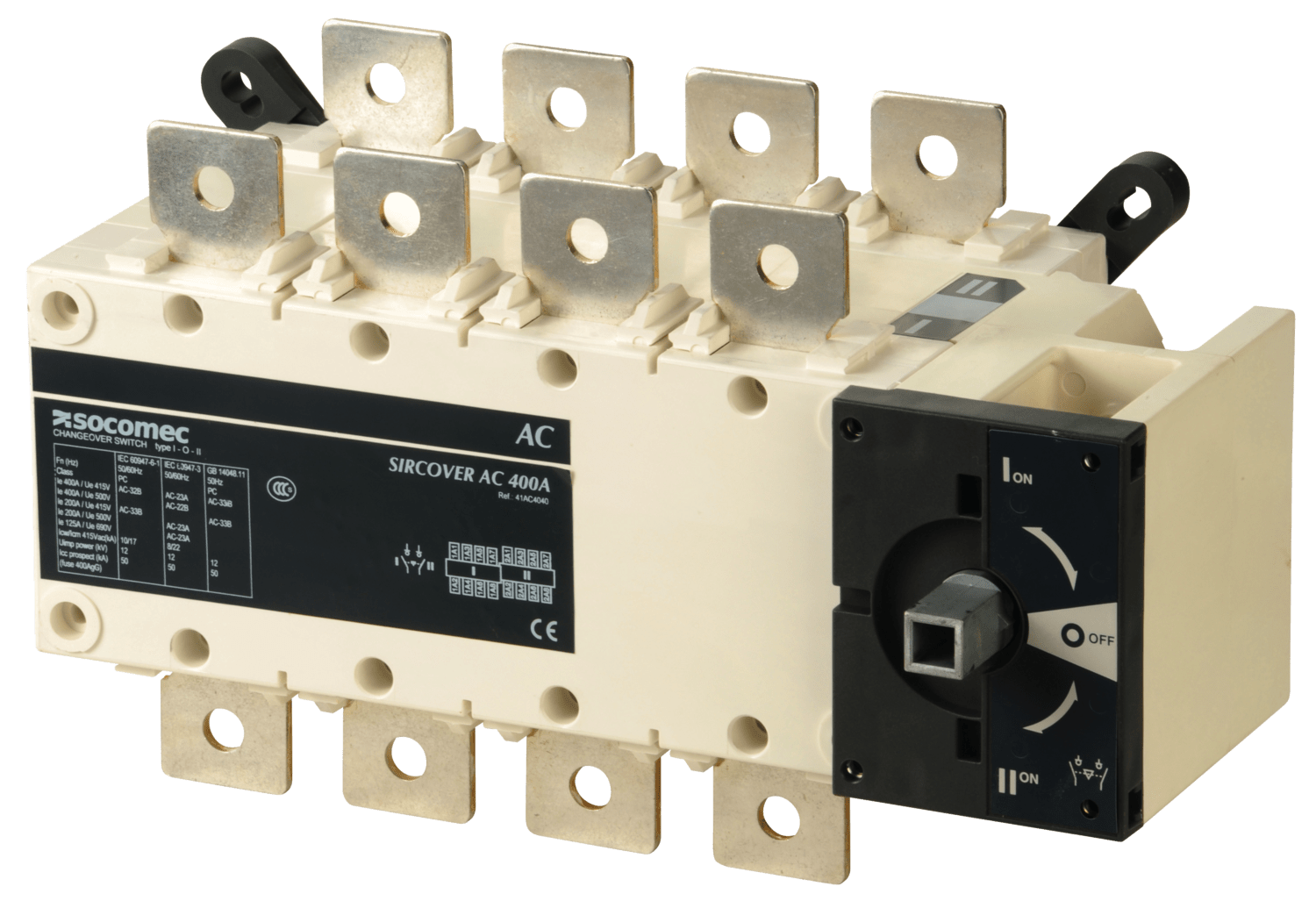 SOCOMEC ELETTROTECNICA - SIRCOVER - 400A - 4P - I - O - II - CDO 41AC4040