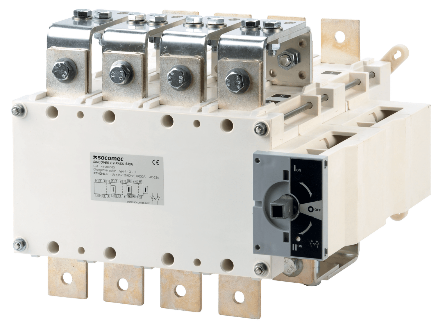 SOCOMEC ELETTROTECNICA - SIRCOVER BY PASS - 1250A - 4+8P - I - O