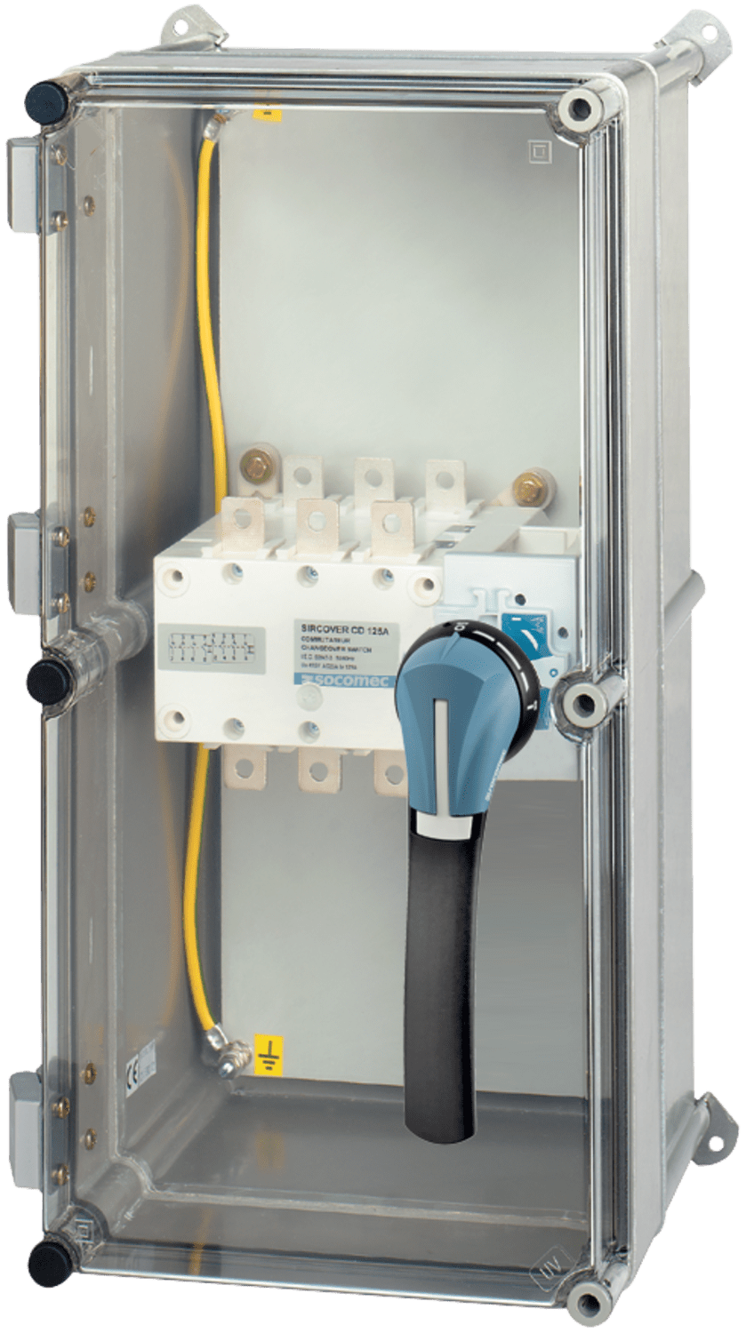 SOCOMEC ELETTROTECNICA - SIRCOVER I-0-II 3P 160A - CASS. POLIEST.