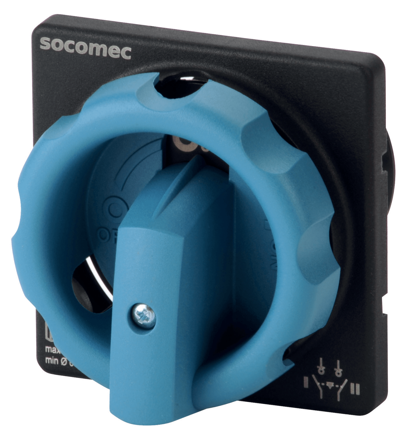 SOCOMEC ELETTROTECNICA - MANIGLIA ESTERNA LUCCH. N/B + ASSE 43591042