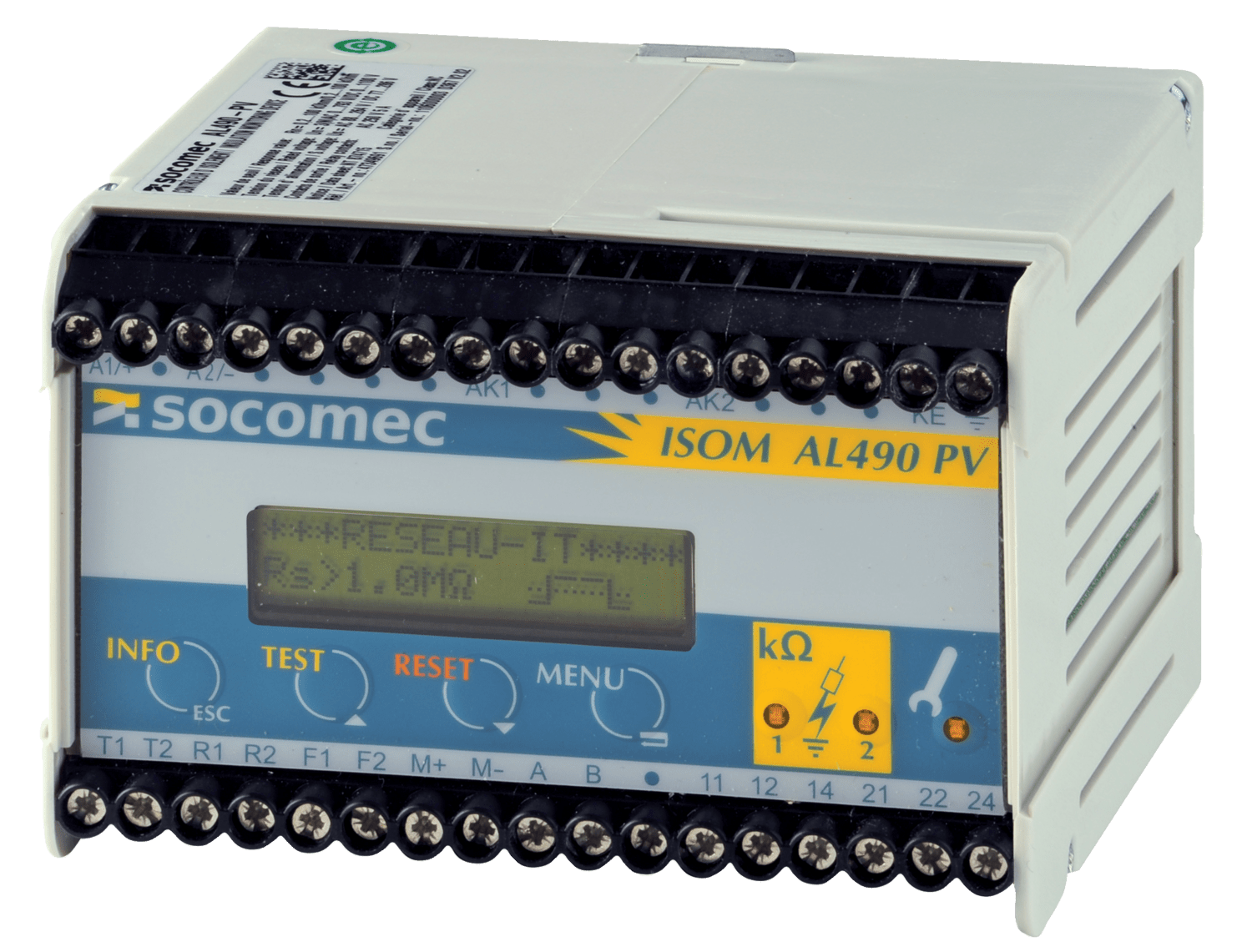 SOCOMEC ELETTROTECNICA - AL490PV+AGH-PV US=88-202VAC-DC