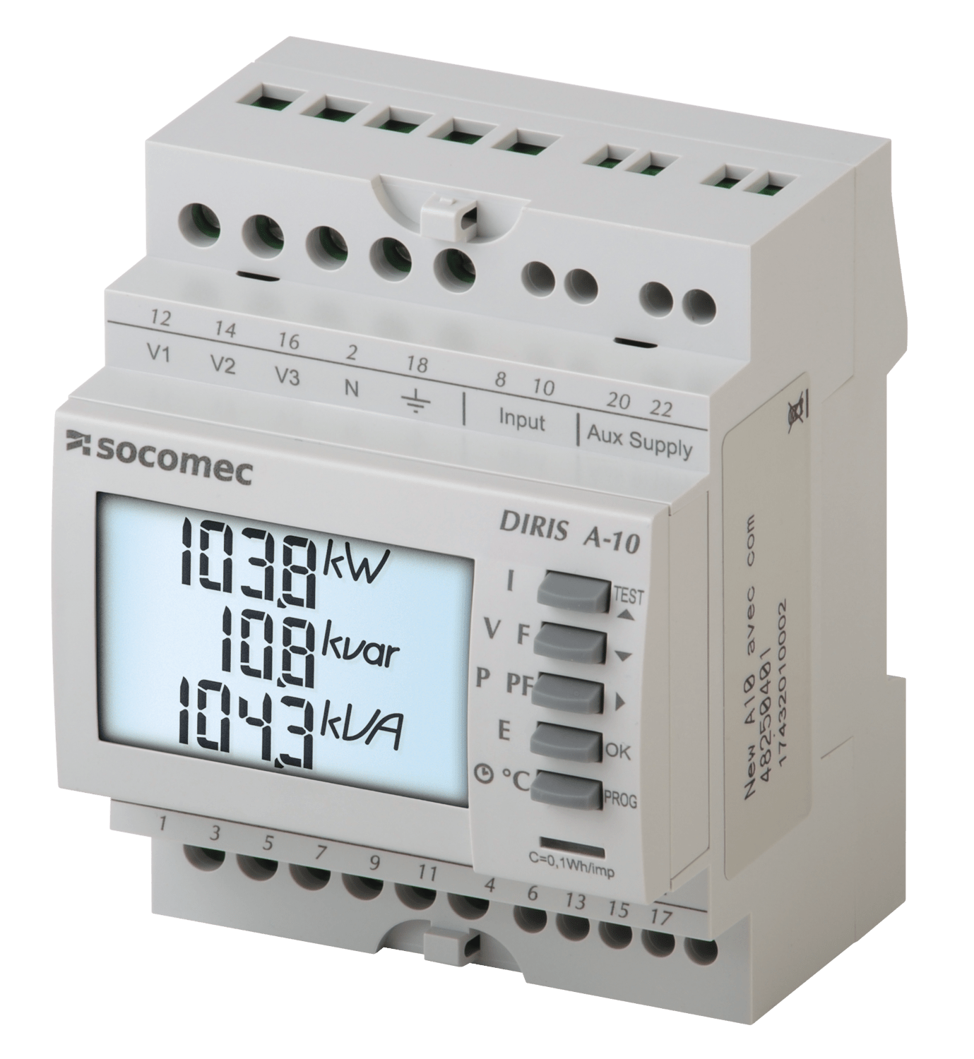 SOCOMEC ELETTROTECNICA - DIRIS A10 SENZA COMUNICAZ. MODBUS