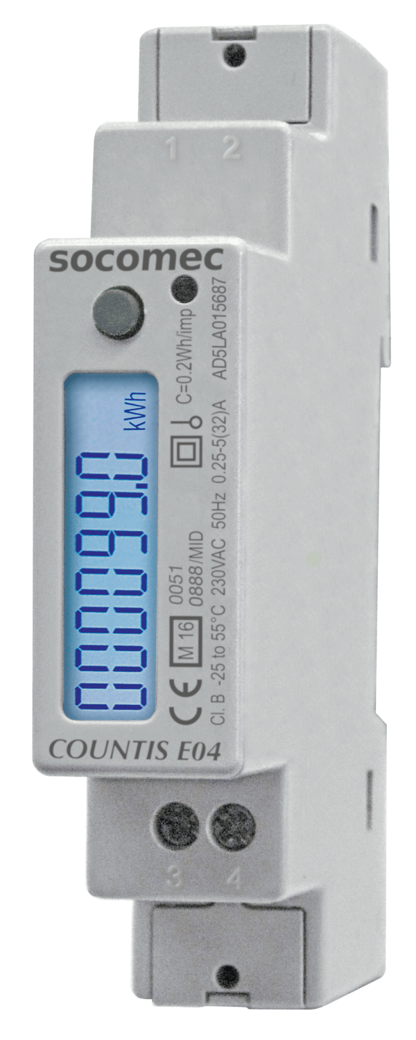 SOCOMEC ELETTROTECNICA - COUNTIS E04 MONOFASE 40A 230VAC CON COMU