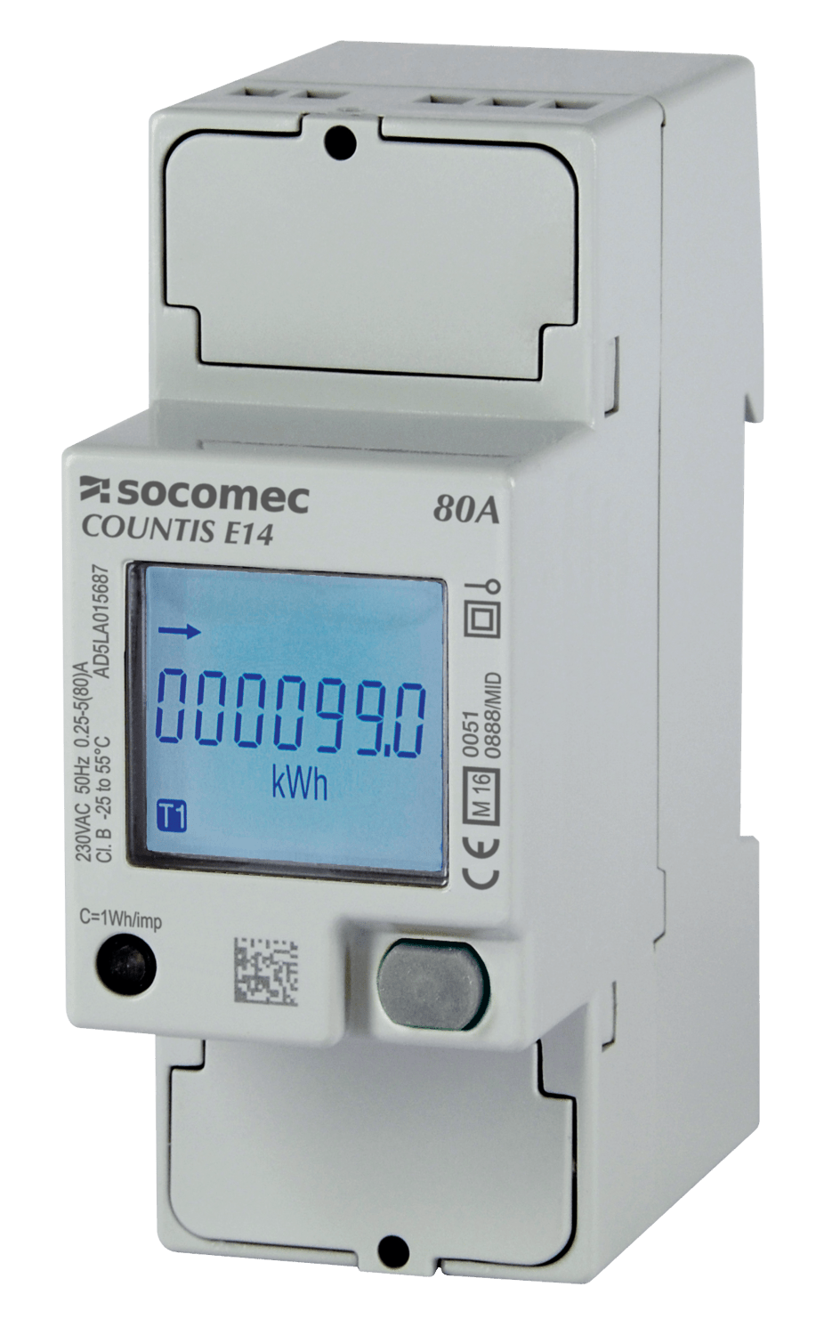 SOCOMEC ELETTROTECNICA - COUNTIS E17 MONOFASE 80A CON COMUNICAZIO