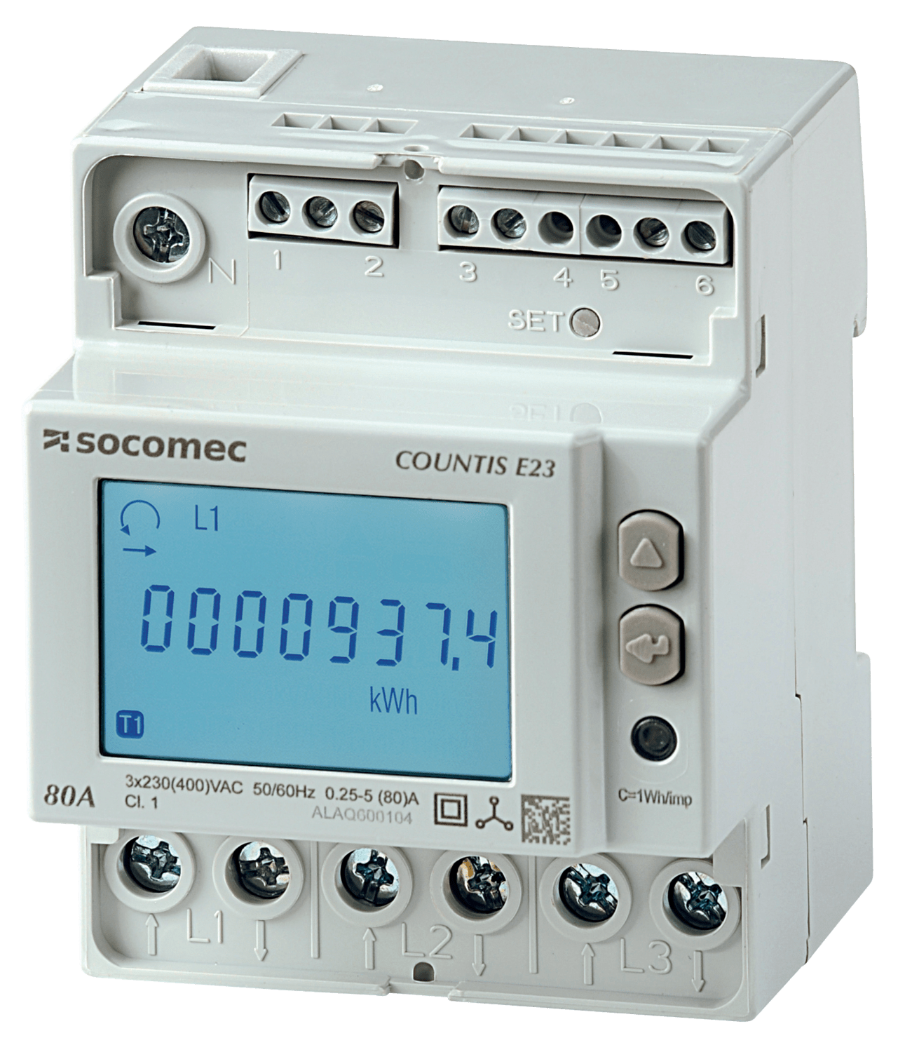 SOCOMEC ELETTROTECNICA - COUNTIS E23 TRIFASE 80A CON COMUNICAZION