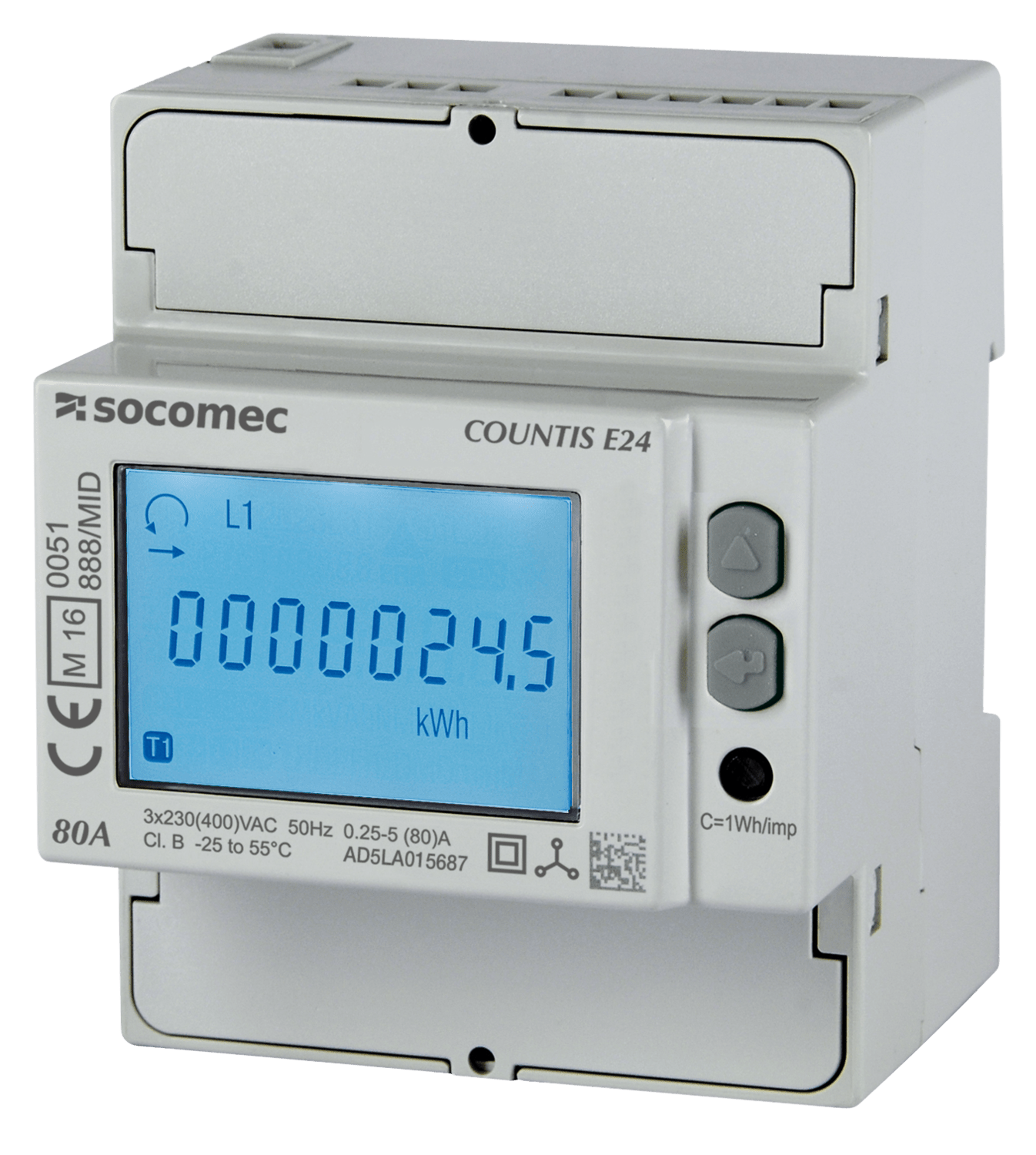 SOCOMEC ELETTROTECNICA - COUNTIS E24 TRIFASE 80A CON COMUNICAZION
