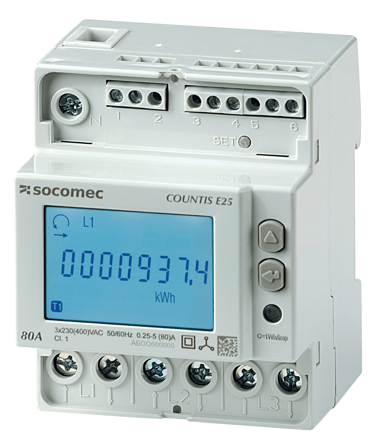 SOCOMEC ELETTROTECNICA - COUNTIS E25 TRIFASE 80A CON COMUNICAZION