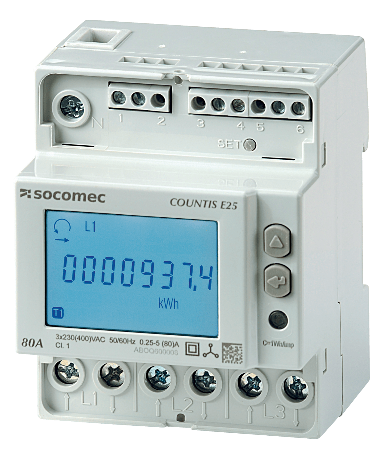 SOCOMEC ELETTROTECNICA - COUNTIS E26 TRIFASE 80A CON COMUNICAZION