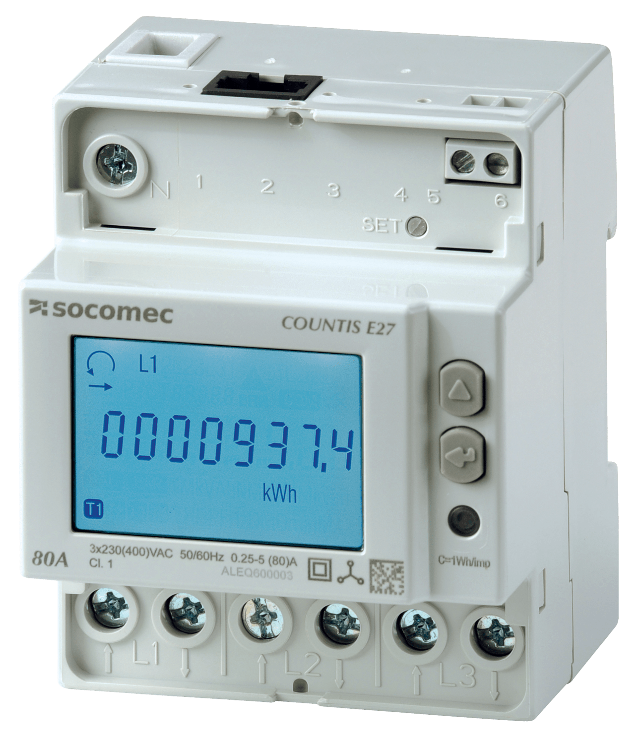 SOCOMEC ELETTROTECNICA - COUNTIS E28 TRIFASE 80A CON COMUNICAZION